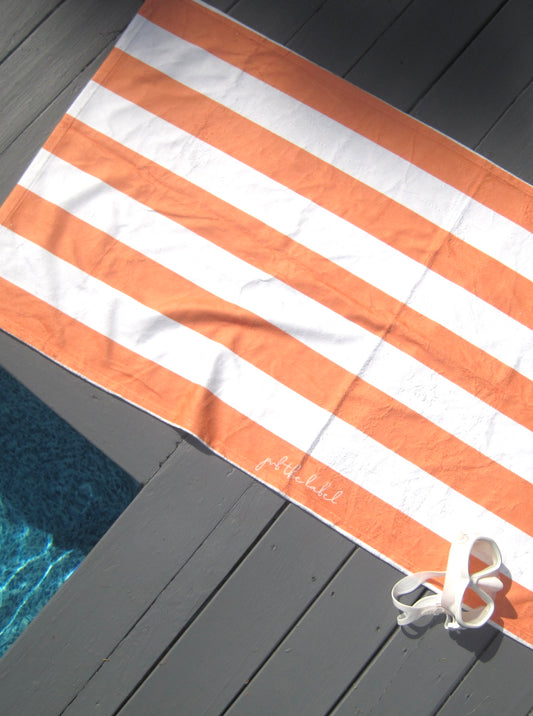 Orange Beach Towel