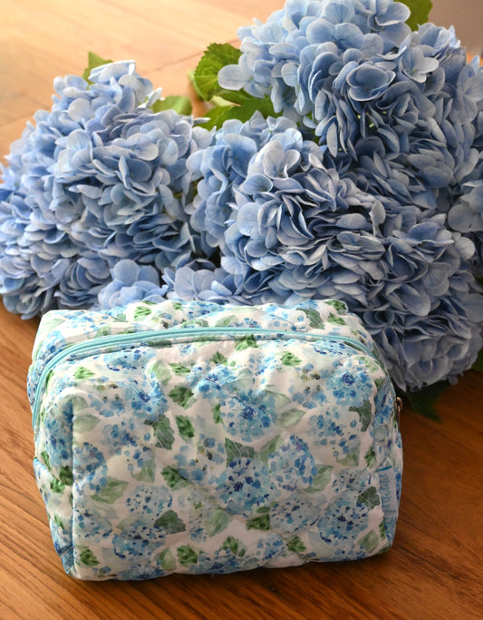 Hydrangea Makeup Bag